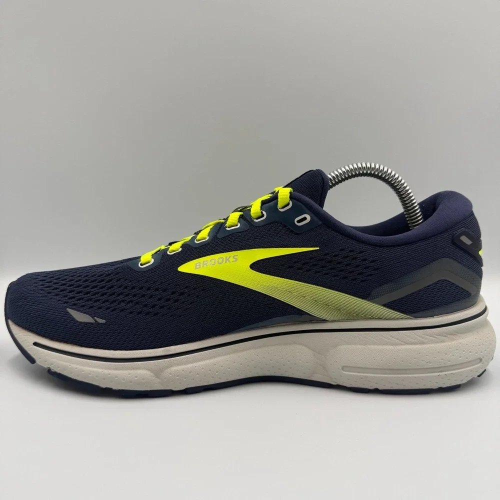 Brooks Ghost‎ 15 Blue Yellow Running Shoes Sneakers Men's Size 9 D 1103931D429